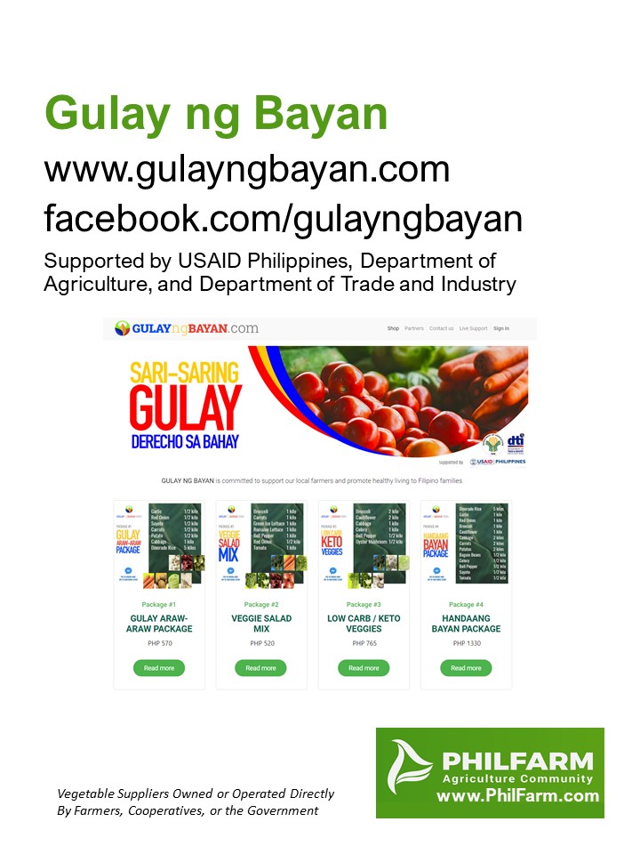 Gulay ng Bayan - www.gulayngbayan.com / facebook.com/gulayngbayan - Supported by USAID Philippines, Department of Agriculture, and Department of Trade and Industry