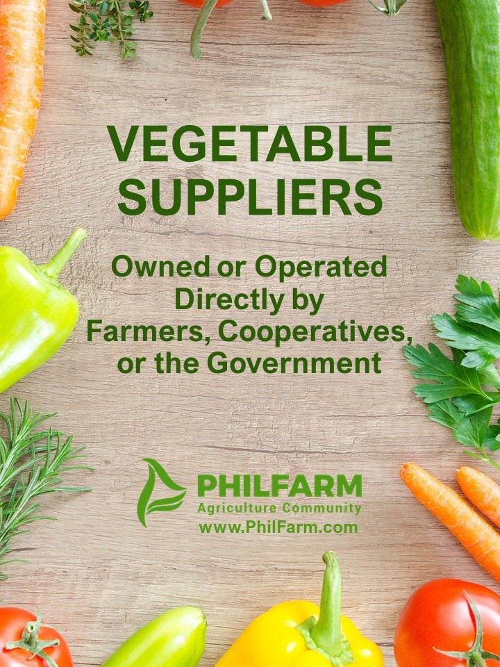 Vegetable Suppliers - Owned or Operated Directly by Farmers, Cooperatives or the Government