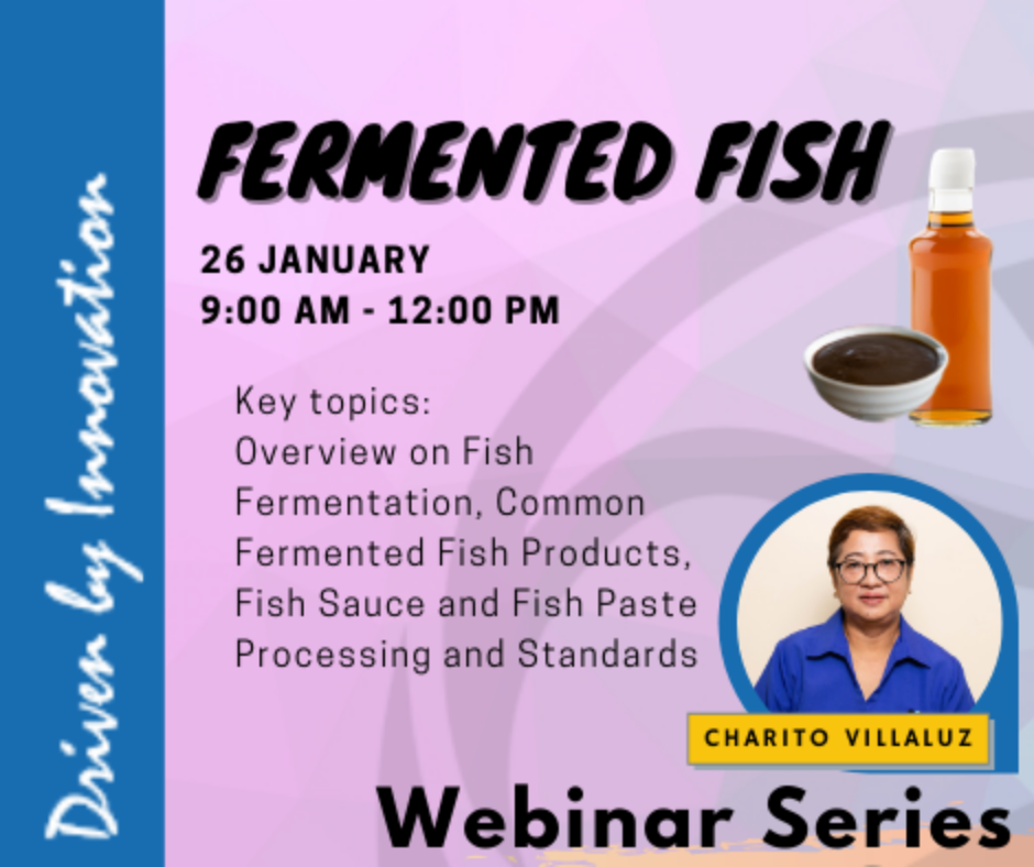 Webinar on Fermented Fish 26 January 9:00AM - 12:00PM by Charito Villaluz