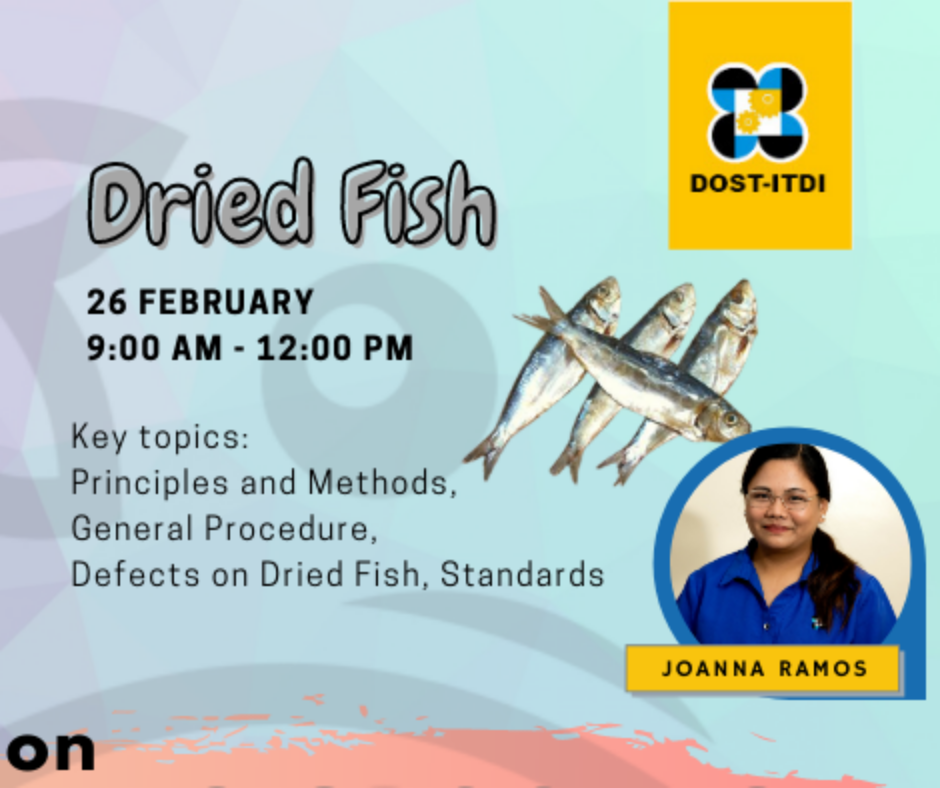 Webinar on Dried Fish 26 February 9:00AM - 12:00PM by Joanna Ramos