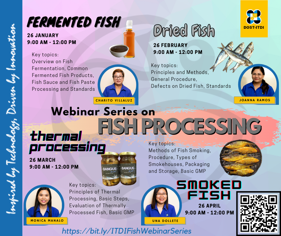 Webinar Series on Fish Processing, Fermented Fish, Dried Fish, Thermal Processing, Smoked Fish